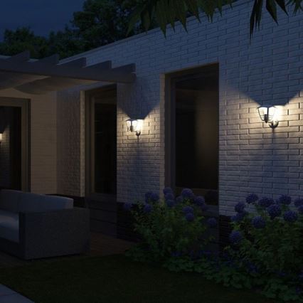 Philips 15380/31/16 - Venkovní nástěnné svítidlo MYGARDEN CREEK E27/60W/230V