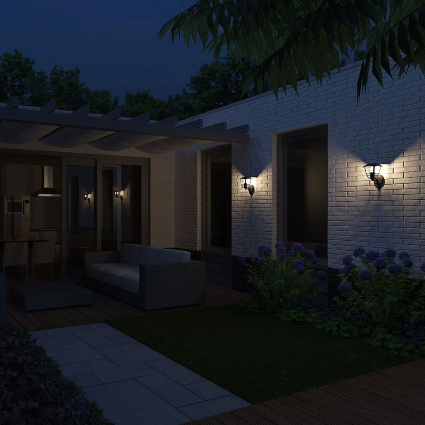 Philips 15388/30/16 - Venkovní nástěnné svítidlo se senzorem MYGARDEN CREED 1xE27/60W/230V