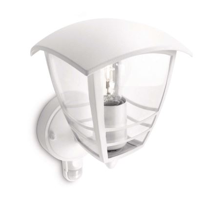 Philips 15388/31/16 - Venkovní nástěnné svítidlo s čidlem CREEK 1xE27/60W/230V