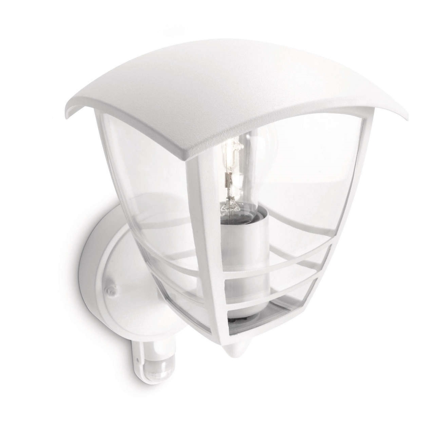 Philips 15388/31/16 - Venkovní nástěnné svítidlo s čidlem CREEK 1xE27/60W/230V