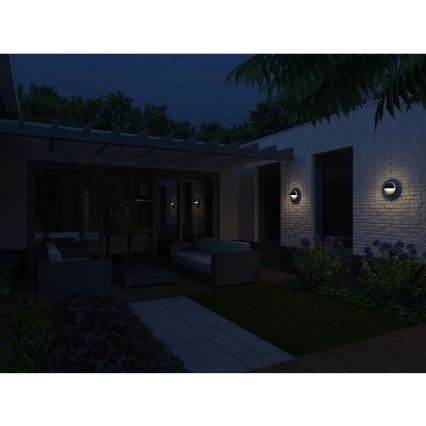 Philips 16245/93/16 - Venkovní nástěnné svítidlo MYGARDEN JUNE 1xE27/12W/230V