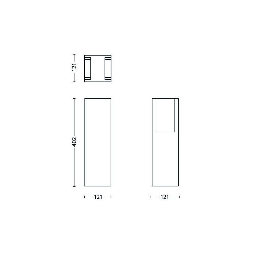 Philips - Venkovní lampa 1xE27/14W/230V IP44