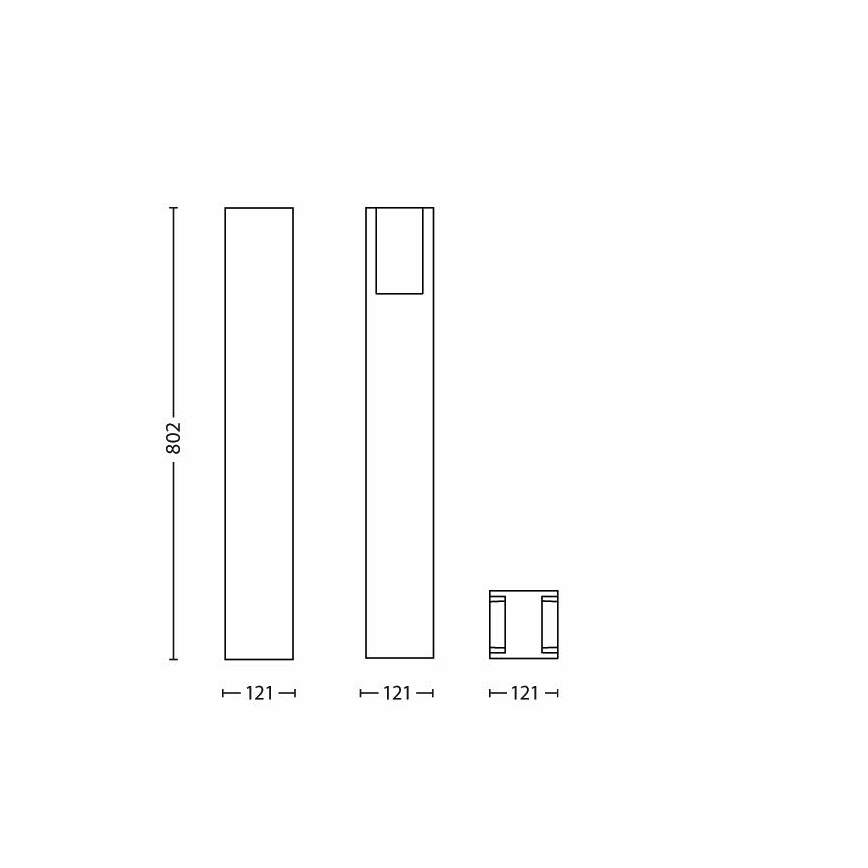 Philips - Venkovní lampa 1xE27/14W/230V IP44