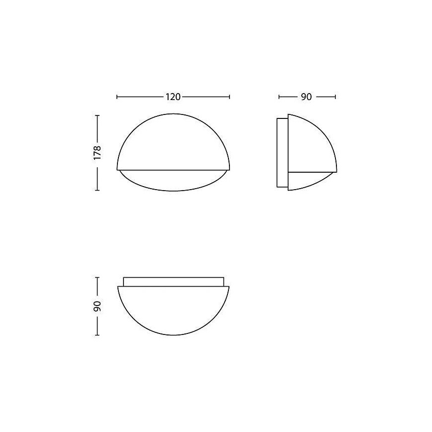 Philips - LED venkovní osvětlení 1xLED/3W/230V IP44