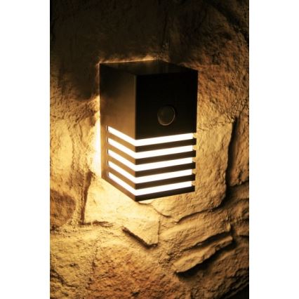 Philips 16411/47/16 - Venkovní nástěnné svítidlo s čidlem MYGARDEN VERANDA 1xE27/20W/230V