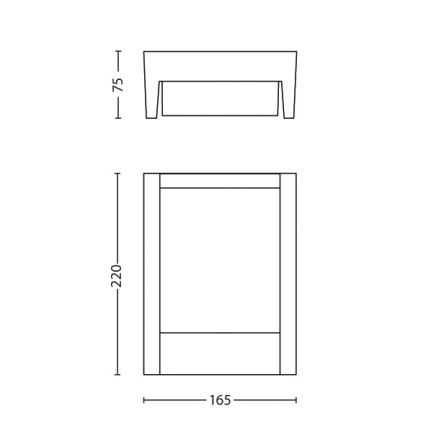 Philips 16460/93/P3 - LED venktovní svítidlo MYGARDEN ARBOUR 1xLED/6W/230V