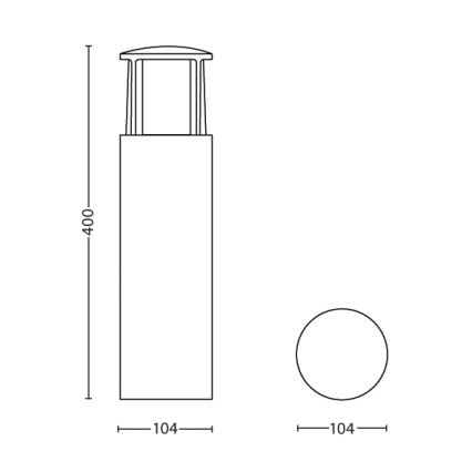 Philips - LED venkovní lampa 1xLED/6W/230V IP44