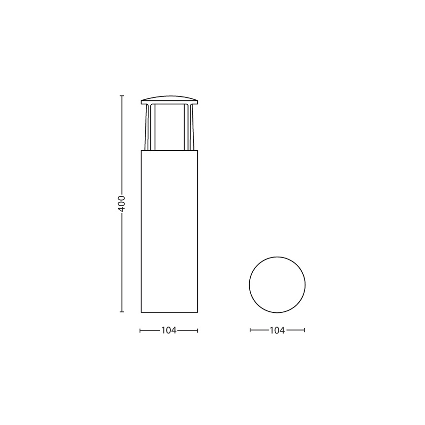 Philips 16465/93/P3 - LED venkovní nástěnné svítidlo s čidlem MYGARDEN STOCK 1xLED/6W/230V