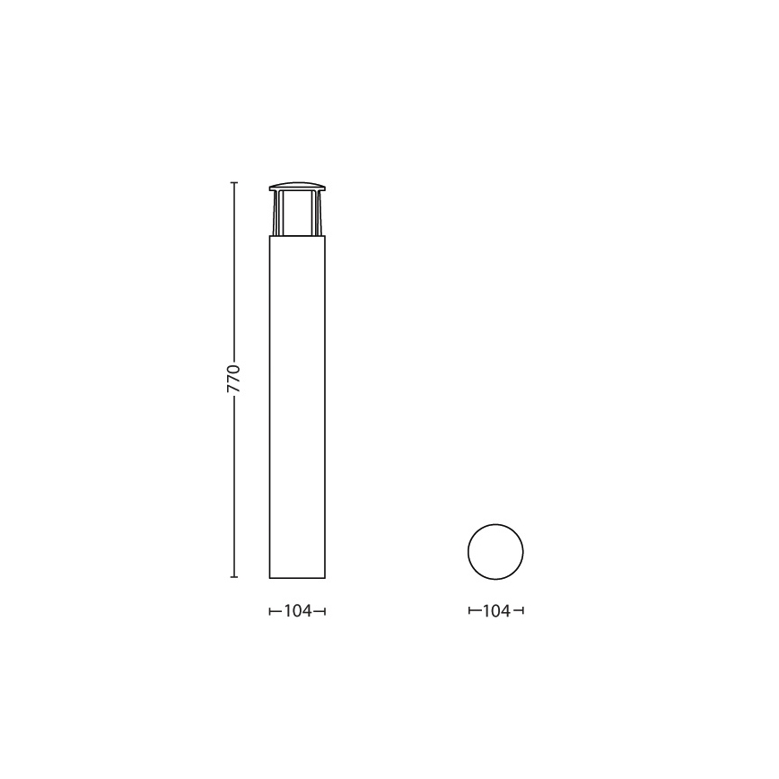 Philips 16467/93/16 - LED venkovní lampa MYGARDEN STOCK 1xLED/6W/230V