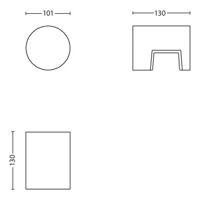 Philips - LED venkovní svítidlo 1xLED/6W/230V IP44