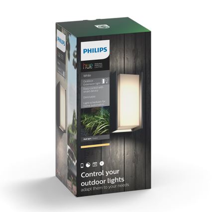 Philips - LED Stmívatelné venkovní nástěnné svítidlo Hue TURACO 1xE27/9,5W/230V IP44