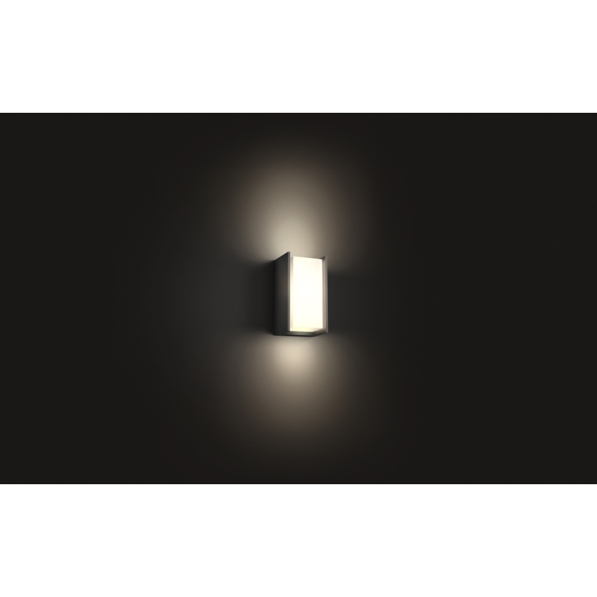 Philips 16472/93/P0 - LED Venkovní nástěnné svítidlo HUE TURACO 1xE27/9,5W/230V IP44