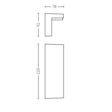 Philips 16483/93/P3 - LED venkovní nástěnné svítidlo MYGARDEN BUSTAN 2xLED/4,5W