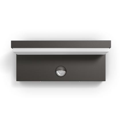 Philips 16484/93/P3 - LED Venkovní nástěnné svítidlo senzor BUSTAN 2xLED/4,5W