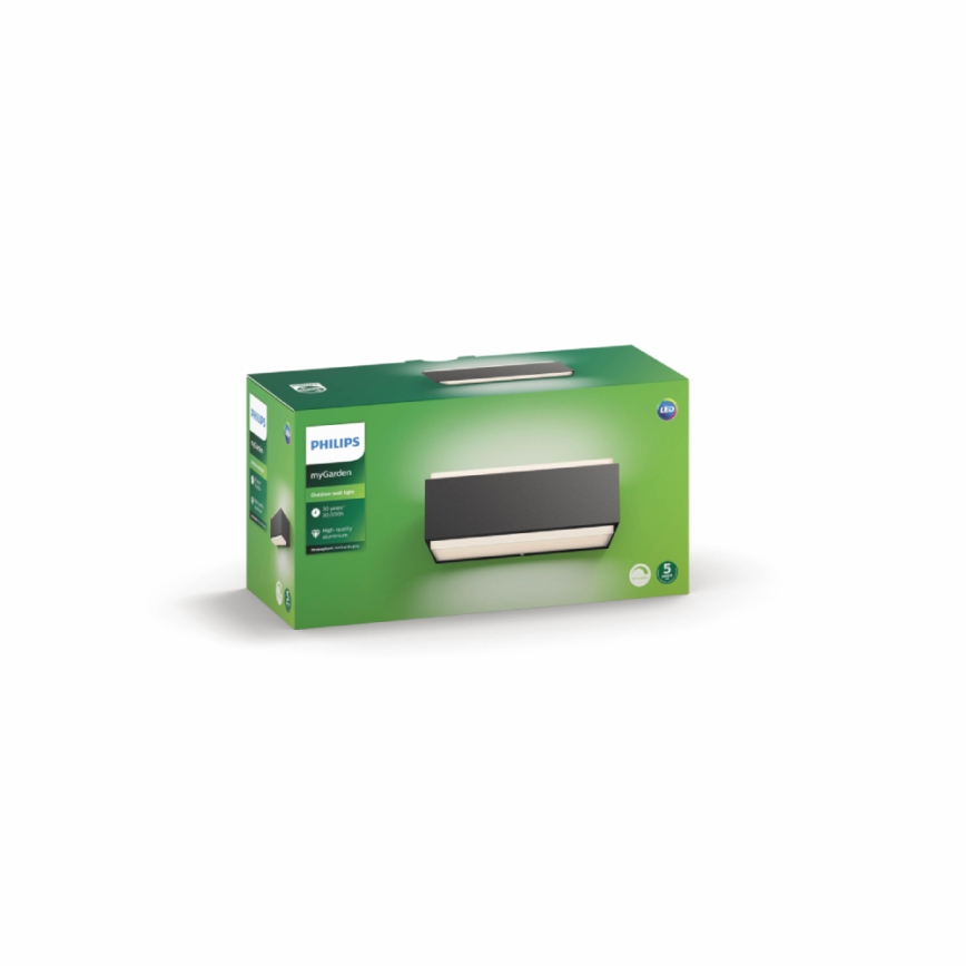Philips 16487/93/P3 - LED Venkovní nástěnné světlo MYGARDEN 2xLED/4,5W IP44