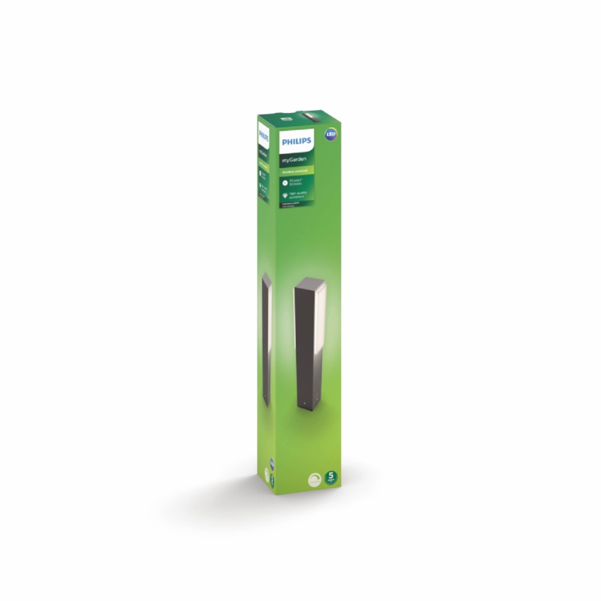 Philips 16488/93/P3 - Venkovní sloupkové světlo MYGARDEN STRATOSPHERE 2xLED/4,5W IP44