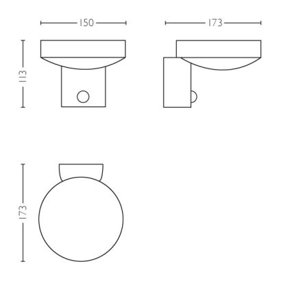 Philips 16491/47/P0 - LED Venkovní nástěnné svítidlo se senzorem MYGARDEN COCKATOO 1xLED/8W/230V IP44