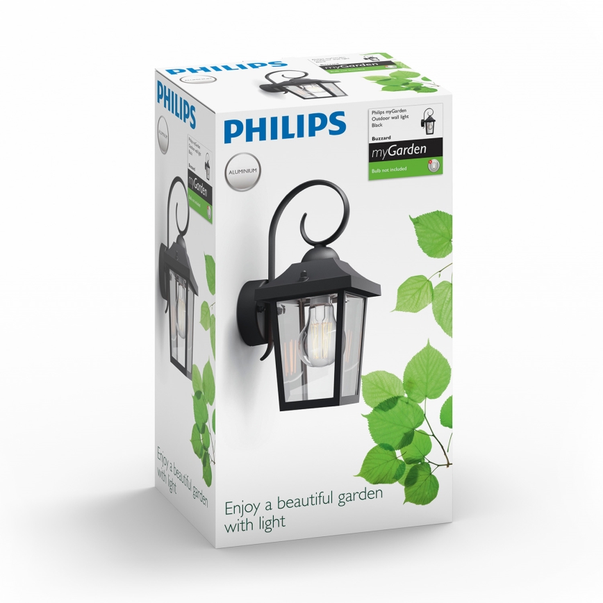 Philips 17236/30/PN - Venkovní svítidlo MYGARDEN BUZZARD 1xE27/60W/230V