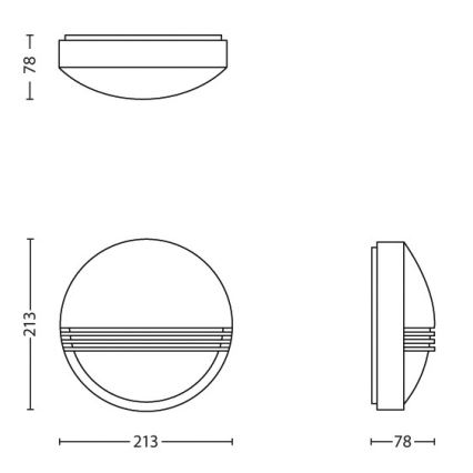 Philips - LED Venkovní nástěnné svítidlo 1xLED/6W/230V IP44