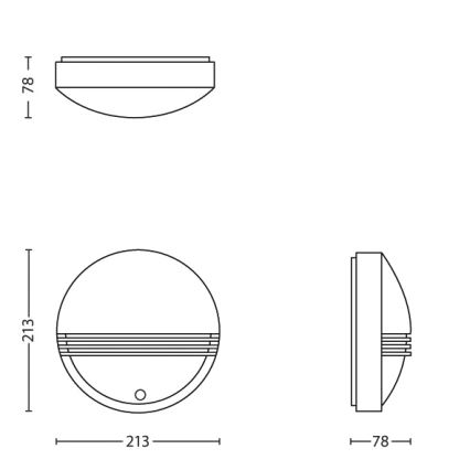 Philips - LED Venkovní nástěnné svítidlo se senzorem 1xLED/6W/230V IP44