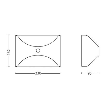 Philips - Venkovní senzorové svítidlo 1xLED/6W/230V IP44