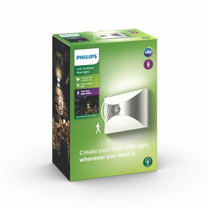 Philips - Venkovní senzorové svítidlo 1xLED/6W/230V IP44