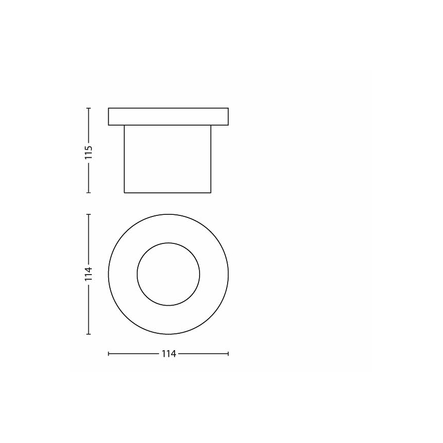 LED Venkovní nájezdové svítidlo 1xLED/3W/230V