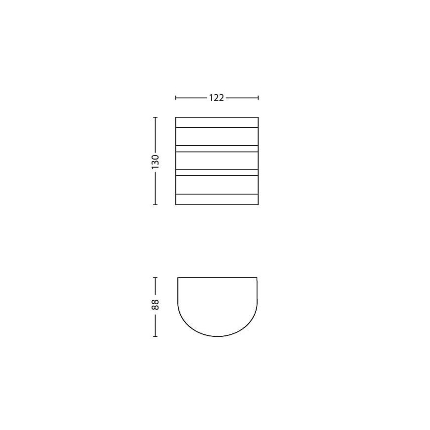 Philips 17314/47/16 - LED venkovní osvětlení CALGARY 1xLED/3W/230V