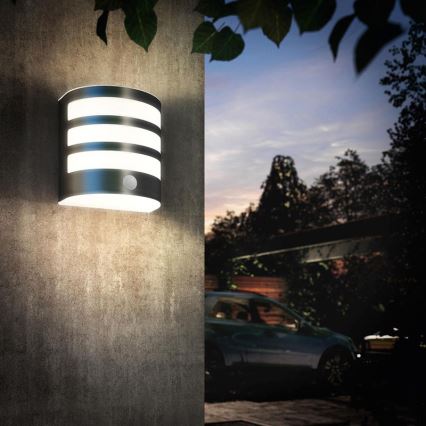 Philips 17315/47/16 - LED venkovní nástěnné svítidlo s čidlem CALGARY 1xLED/3W
