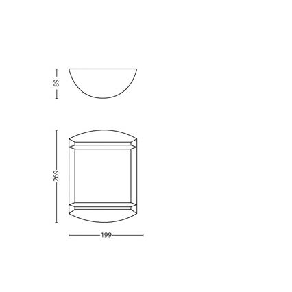 Philips - Venkovní svítidlo 1xLED/6W/230V IP44