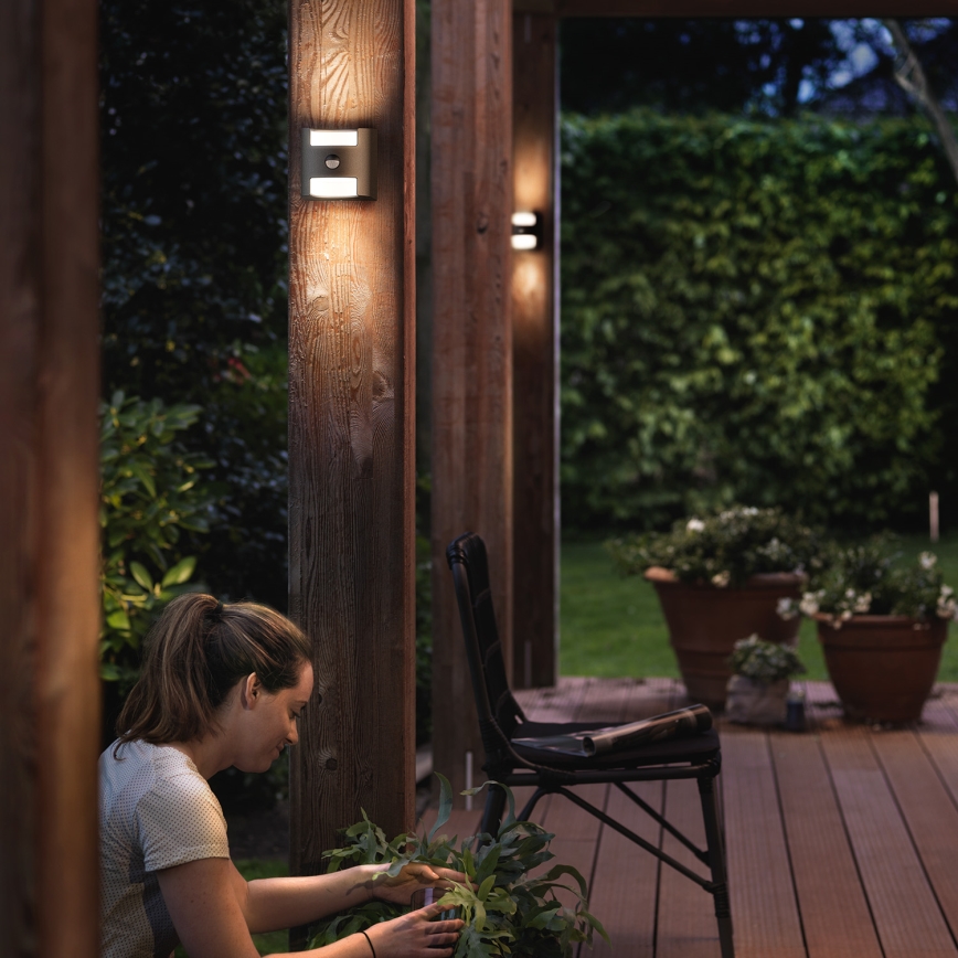 Philips 17322/93/16 - Venkovní senzorové svítidlo MYGARDEN GRASS 2xLED/4,5W/230V