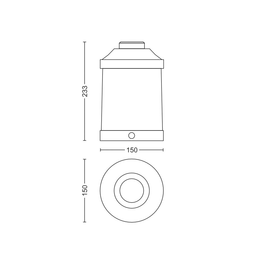 Philips 17360/33/P0 - LED Stmívatelná přenosná zahradní lampa ABELIA LED/3W/5V IP44