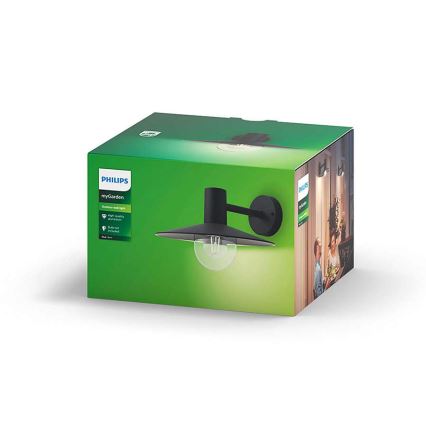 Philips 17382/30/PN - Venkovní nástěnné svítidlo MYGARDEN SKUA 1xE27/42W/230V