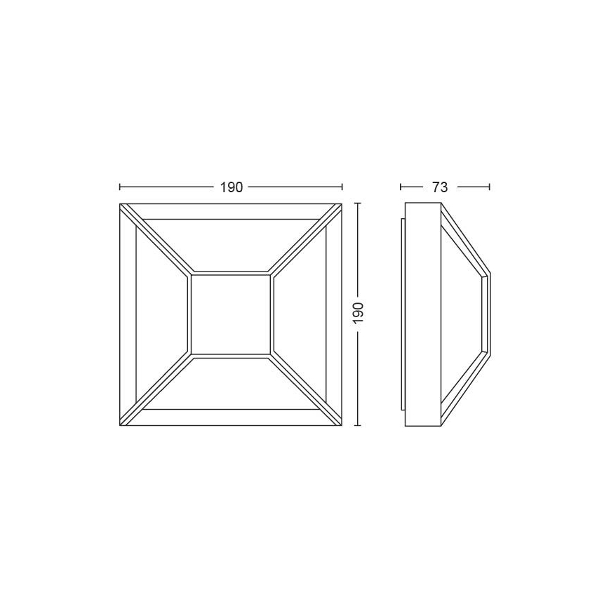 Philips - LED Venkovní nástěnné svítidlo LED/12W IP44