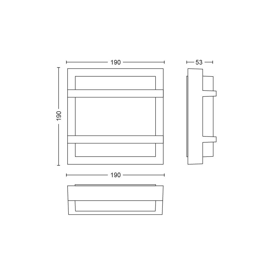 Philips - LED Venkovní nástěnné svítidlo LED/12W IP44