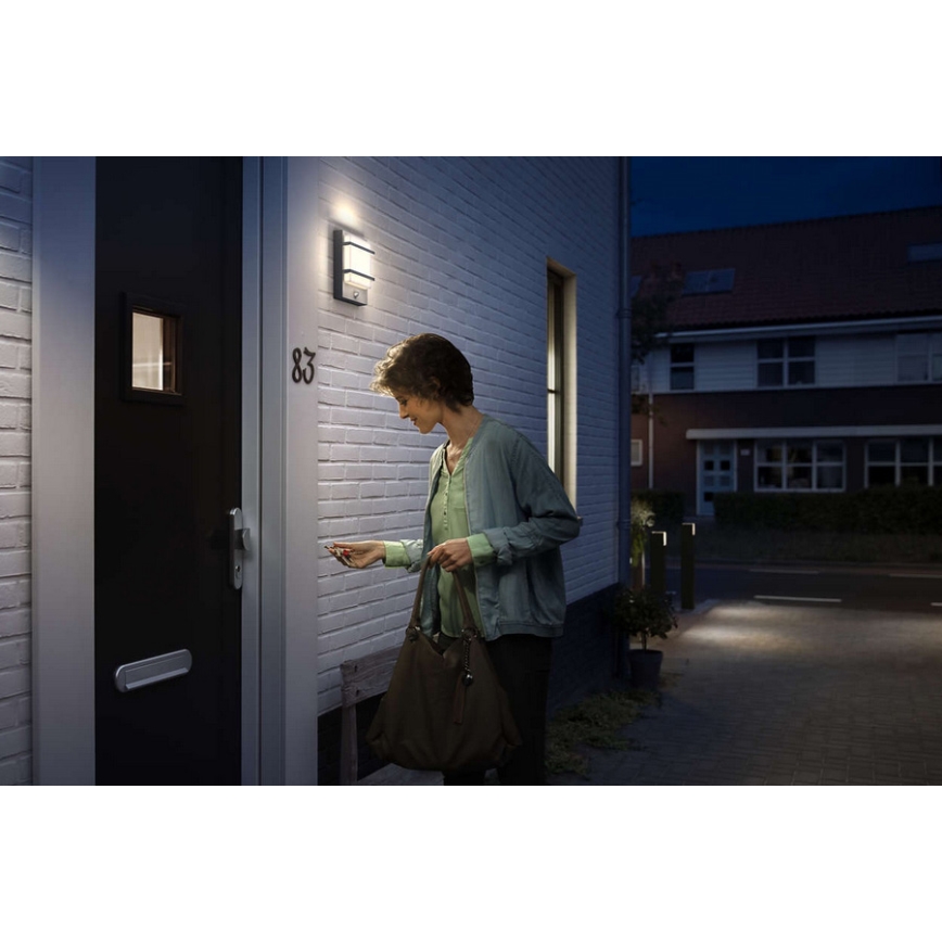 Philips 17395/93/P0 - LED Venkovní nástěnné svítidlo MYGARDEN PETRONIA IR LED/12W/230V