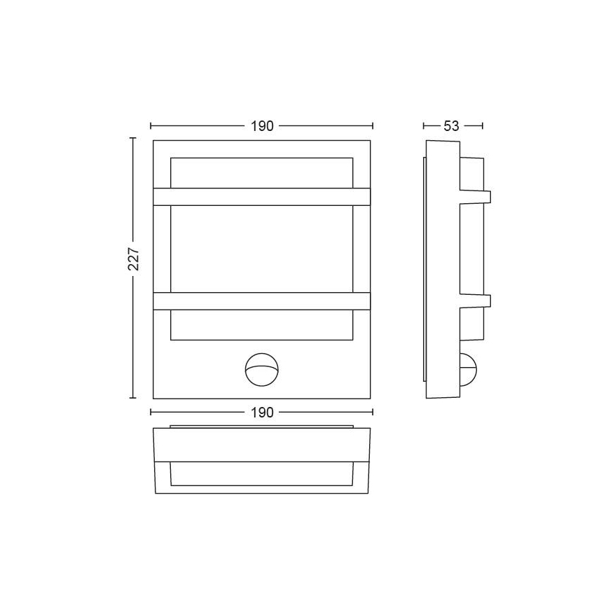 Philips - LED Venkovní nástěnné svítidlo LED/12W IP44