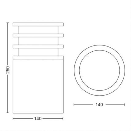 Philips - LED Stmívatelná venkovní lampa Hue LUCCA 1xE27/9,5W/230V IP44