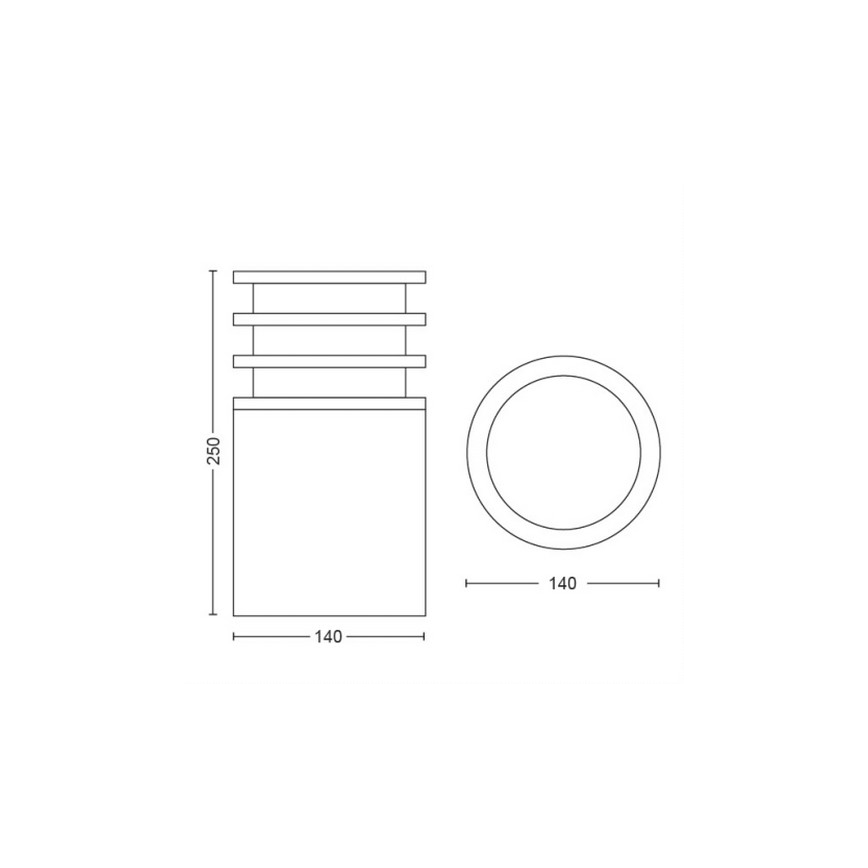 Philips - LED Stmívatelná venkovní lampa Hue LUCCA 1xE27/9,5W/230V IP44