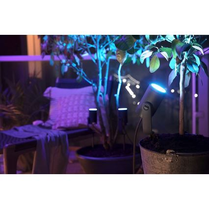 Philips - Rozšiřovací sada LED RGB venkovní bodové svítidlo Hue LILY LED/8W/230V IP65