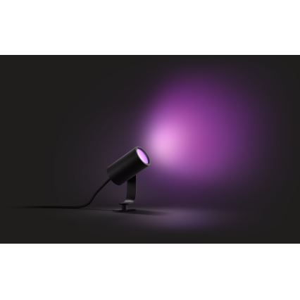 Philips 17428/30/P7 - LED RGB Stmívatelné venkovní bodové svítidlo HUE LILY LED-RGB/8W/230V IP65