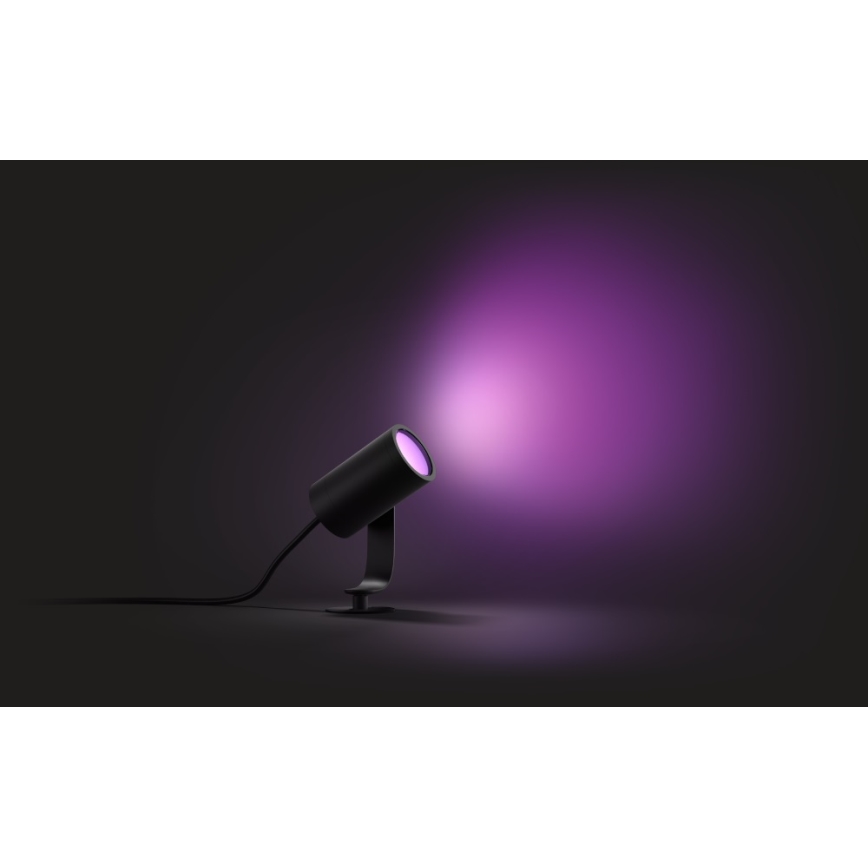 Philips 17428/30/P7 - LED RGB Stmívatelné venkovní bodové svítidlo HUE LILY LED-RGB/8W/230V IP65