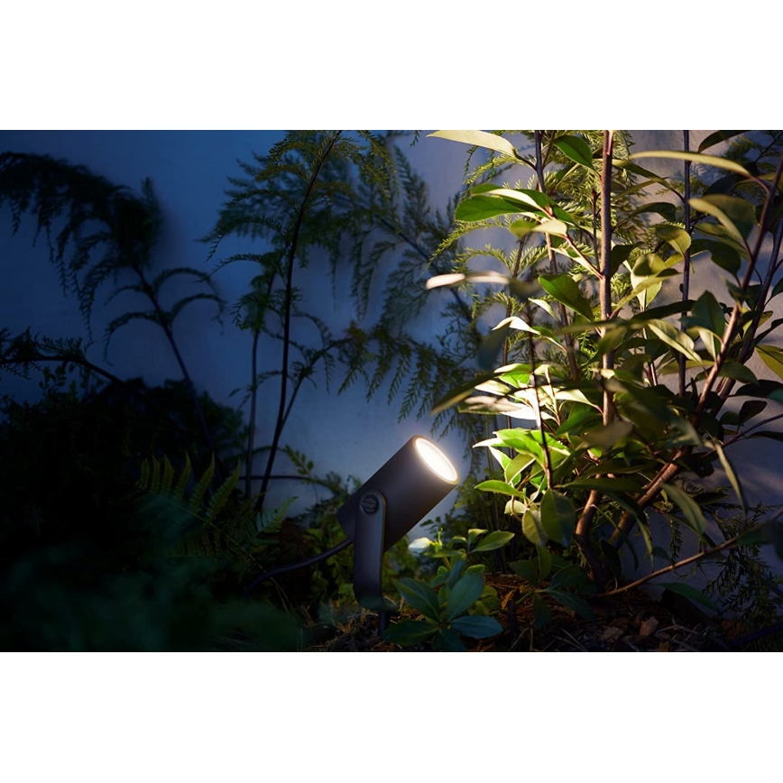 Philips 17428/30/P7 - LED RGB Stmívatelné venkovní bodové svítidlo HUE LILY LED-RGB/8W/230V IP65