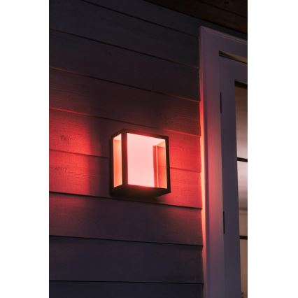 Philips - LED RGBW Stmívatelné venkovní nástěnné svítidlo Hue IMPRESS 2xLED/8W/230V IP44