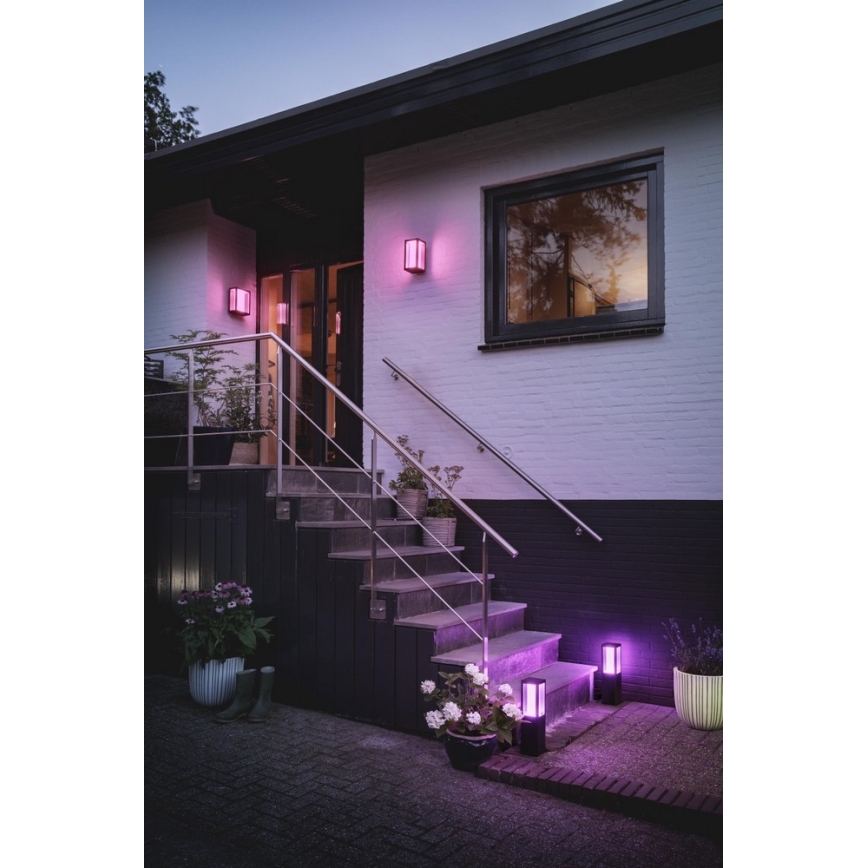Philips 17430/30/P7 - LED RGB Venkovní nástěnné svítidlo HUE IMPRESS LED/8W/230V IP44