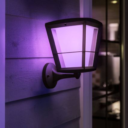 Philips 17439/30/P7 - LED RGB Venkovní nástěnné svítidlo HUE ECONIC LED/15W/230V IP44