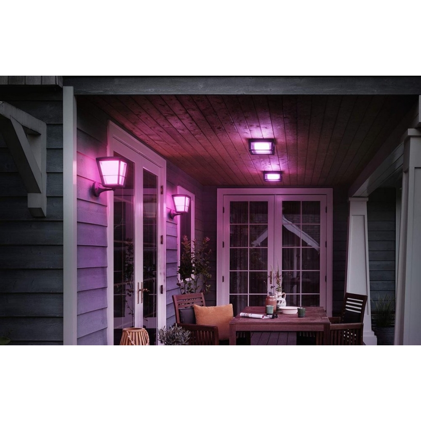 Philips 17439/30/P7 - LED RGB Venkovní nástěnné svítidlo HUE ECONIC LED/15W/230V IP44