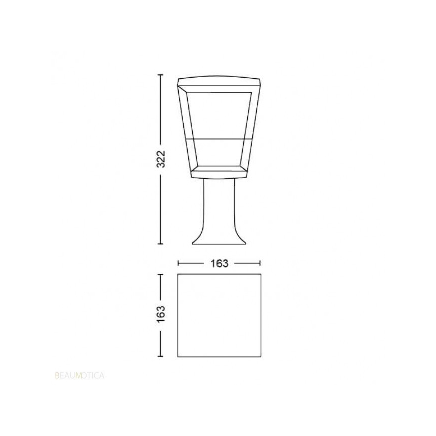 Philips 17441/30/P7 - LED RGB Venkovní lampa HUE ECONIC LED/15W/230V IP44
