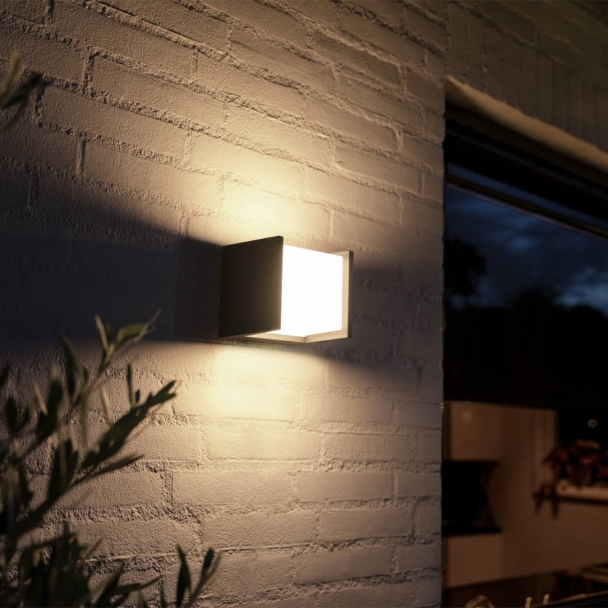 Philips 17445/30/P7 - LED Venkovní nástěnné svítidlo HUE WHITE FUZO LED/15W/230V IP44