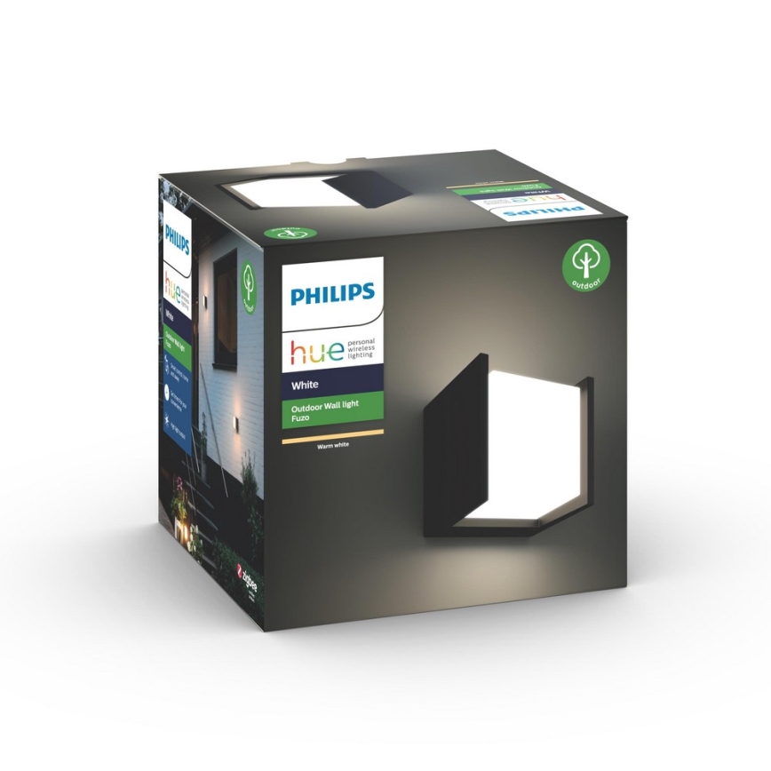 Philips 17445/30/P7 - LED Venkovní nástěnné svítidlo HUE WHITE FUZO LED/15W/230V IP44